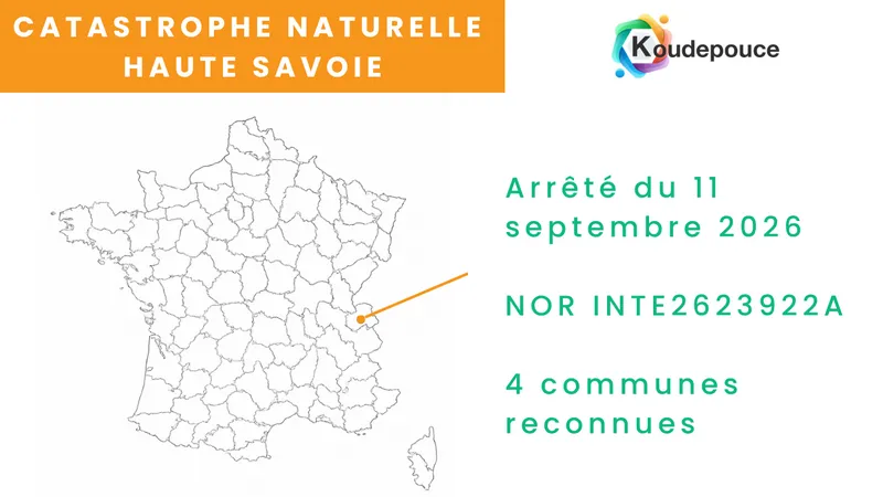 catastrophe naturelle en haute-savoie avec l'arrete du 11 septembre 2026